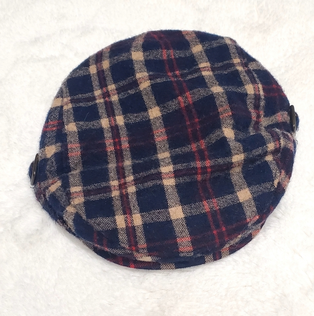 Janie and Jack Navy and Beige Wool Beret